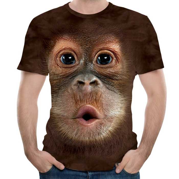 T-Shirt tête de singe