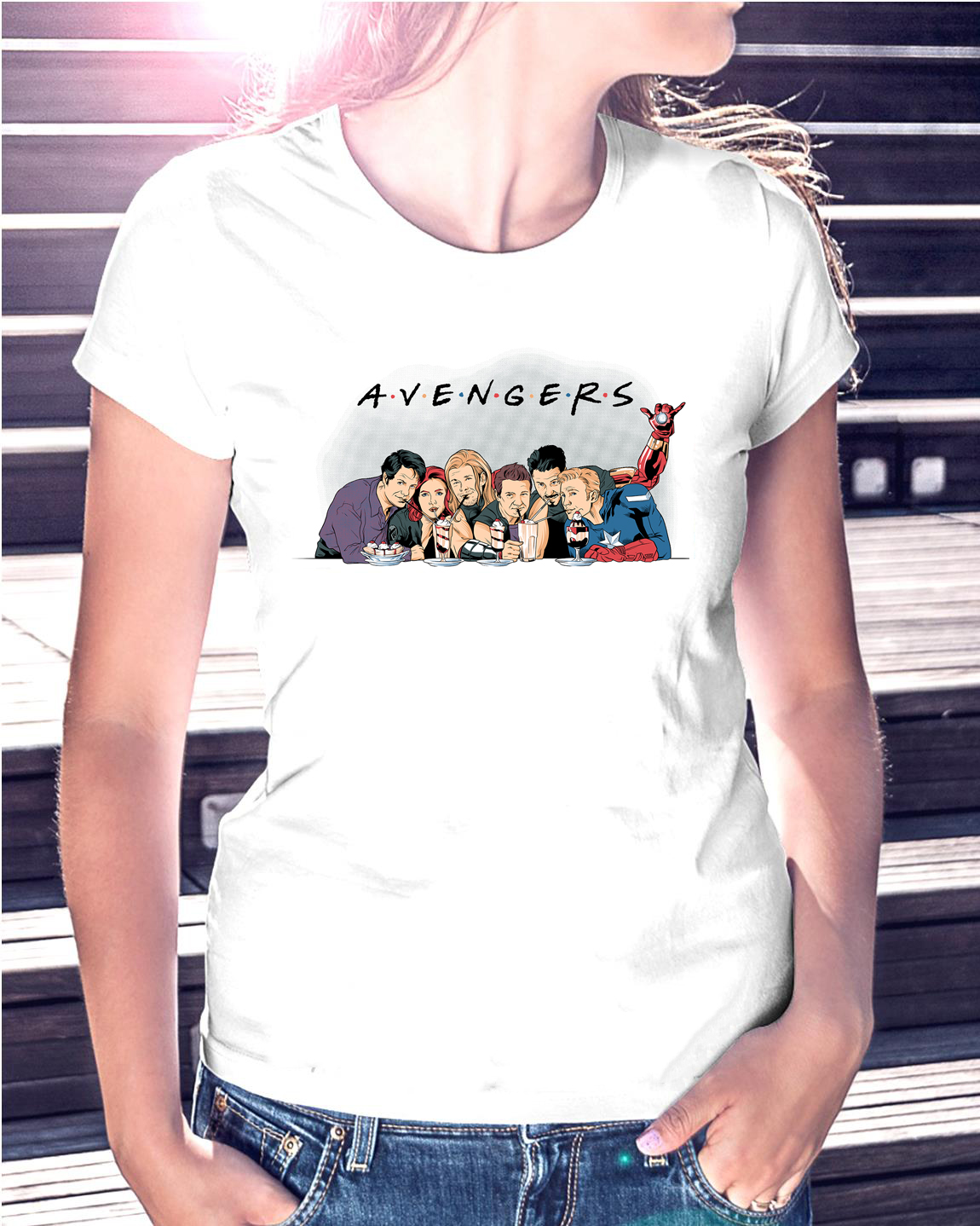 T-Shirt Friends / Avengers pour femmes - /medias/15644443440.jpg