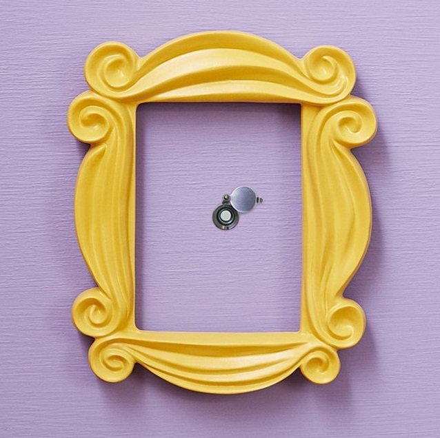 BLANCHE Cadre Photo de série télévisée Friends, cadre de porte en jaune,  fait à la main, décoration de colle - Cdiscount Maison