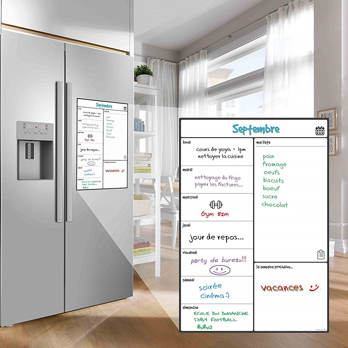 MotherWord - Calendrier familial magnétique pour réfrigérateur