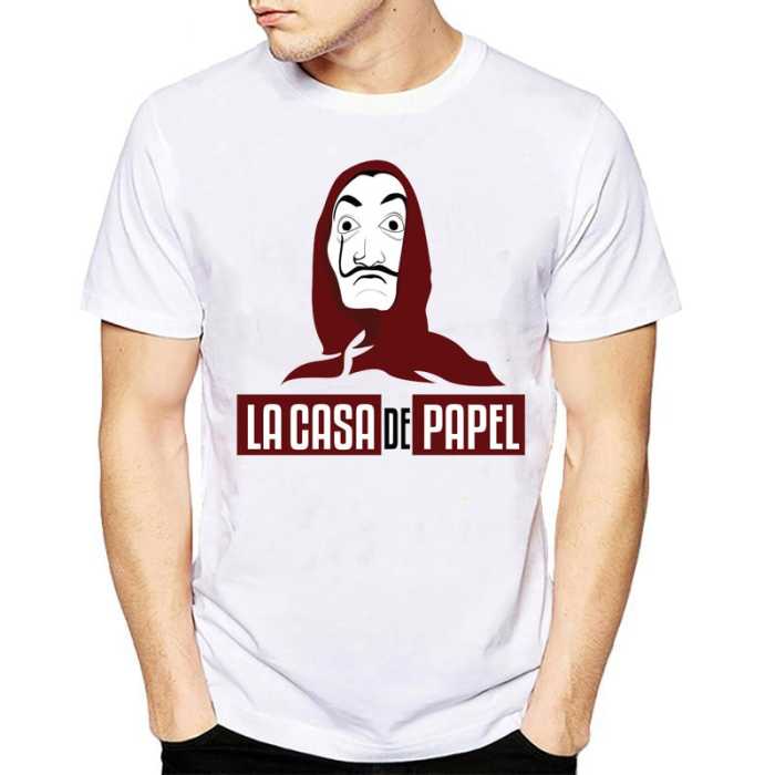 T-Shirt La Casa de Papel masque Dali et El Professor pour hommes