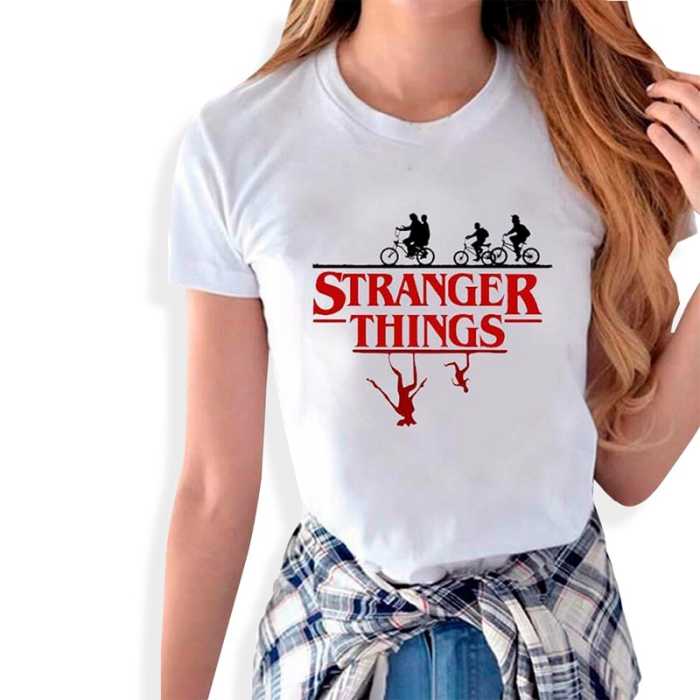 T-Shirt Stranger Things double sens (pour femmes)