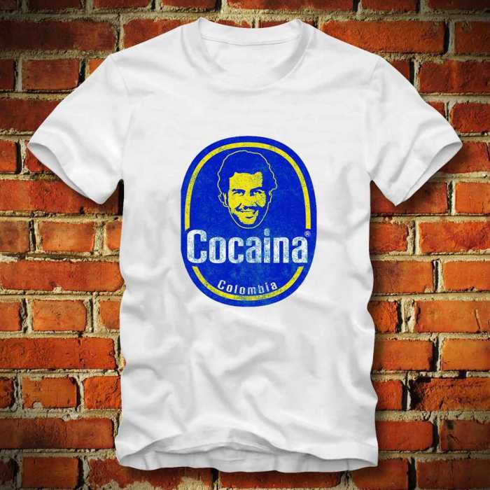 T-Shirt Pablo Escobar &quot;Cocaina&quot;