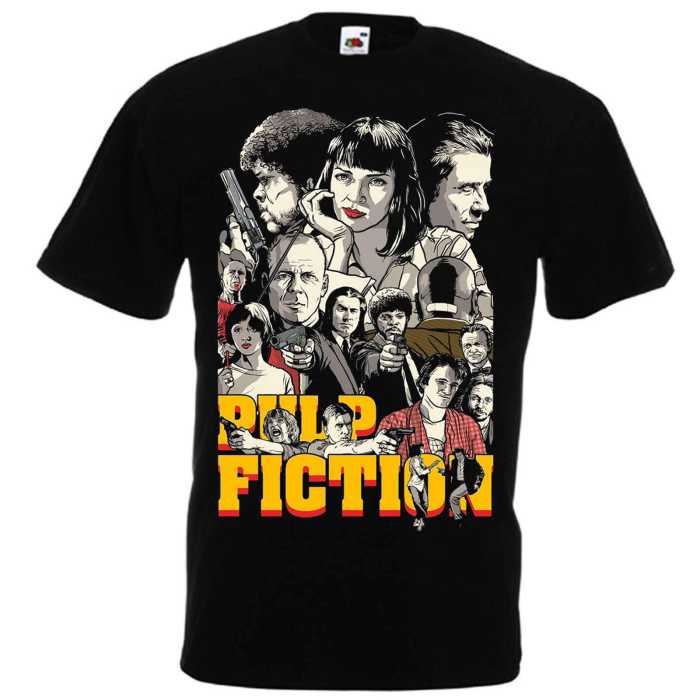 T-Shirt Pulp Fiction avec tous les personnages