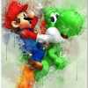 Affiches aquarelle Mario &amp; Luigi - /medias/157803470910.jpg