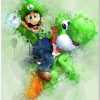 Affiches aquarelle Mario &amp; Luigi - /medias/157803470946.jpg