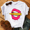 T-Shirt lèvres colorées pour femmes - /medias/16080156949.png