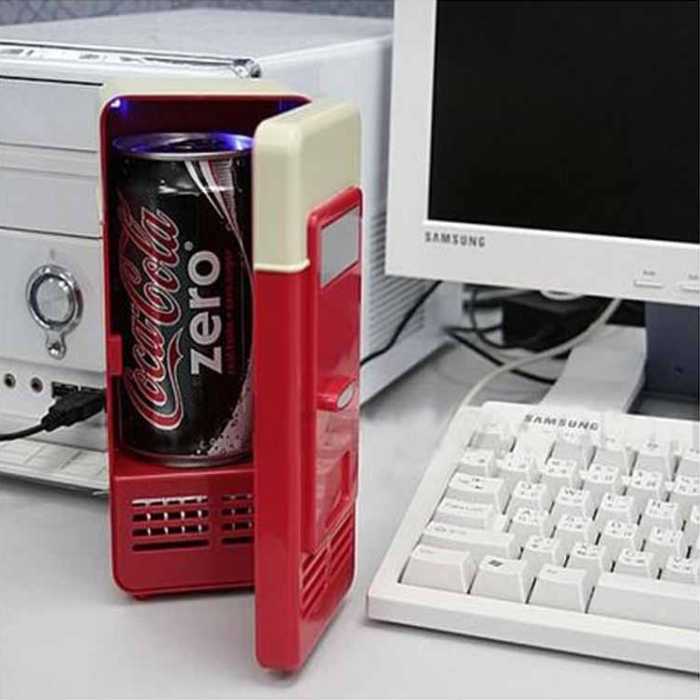 Mini réfrigérateur USB Coca-Cola pour garder vos boissons fraiches ou chaudes