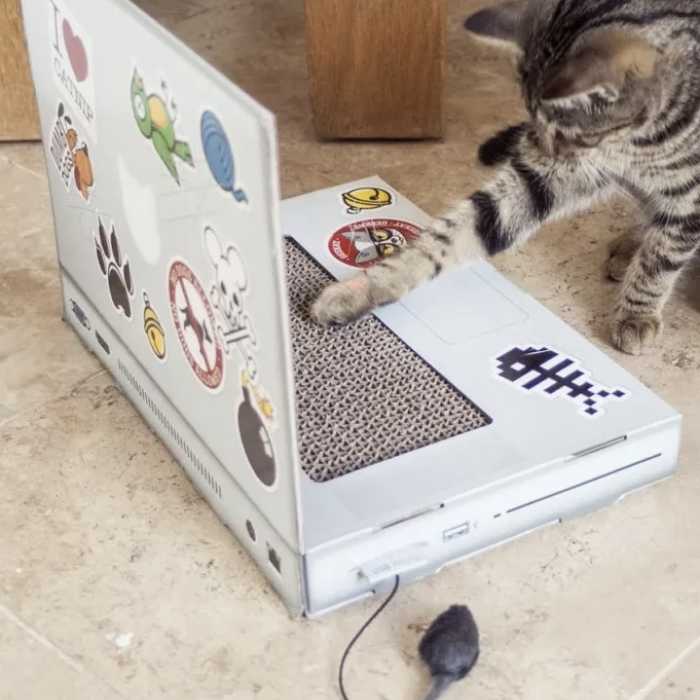 Grattoir pour chat ordinateur portable