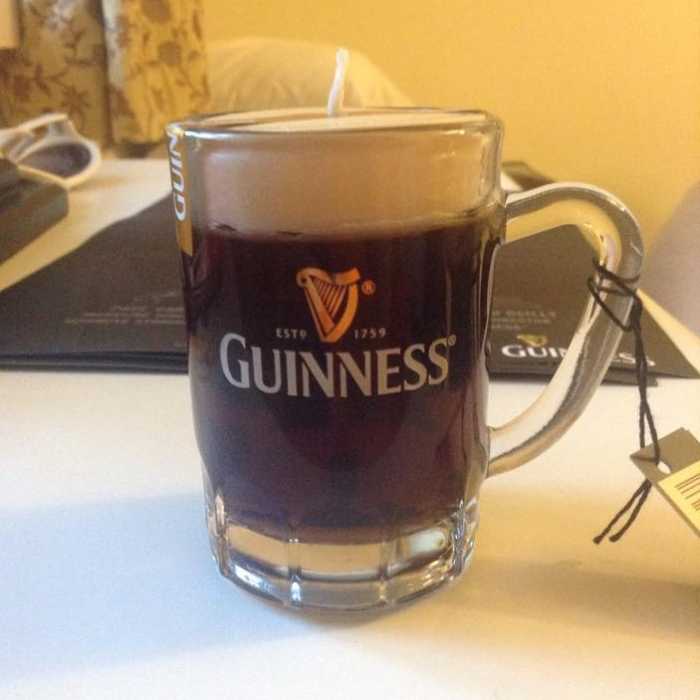 Bougie mini-bière Guinness