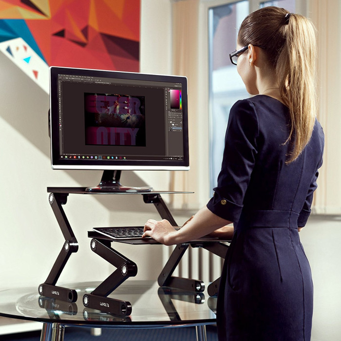 Support pliable pour ordinateur portable et écran