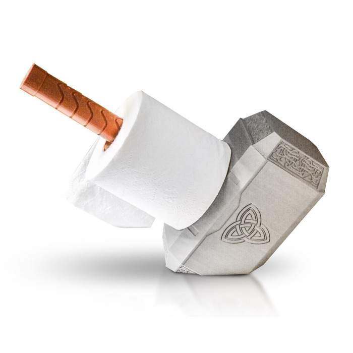 Marteau de Thor dérouleur de Papier Toilette