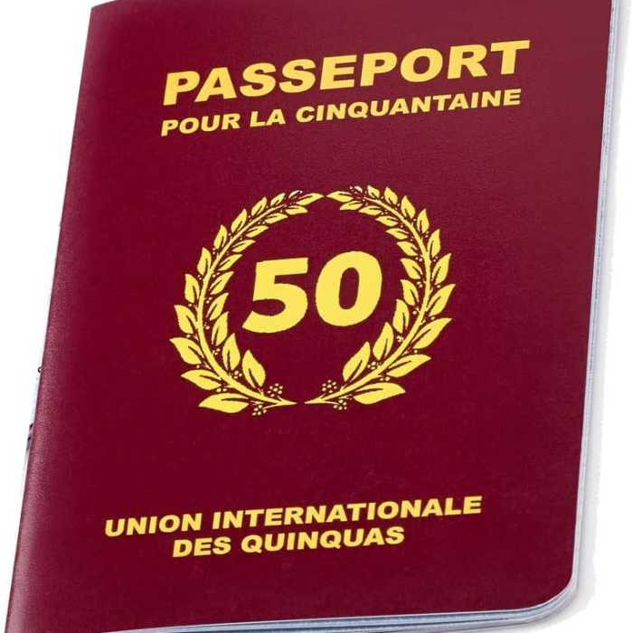 Le passeport pour la cinquantaine