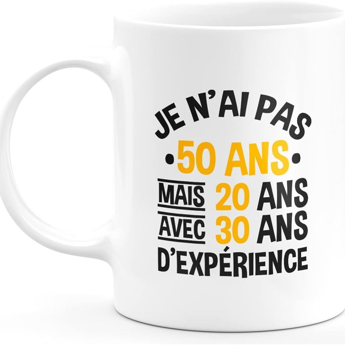 Mug anniversaire 50 ans